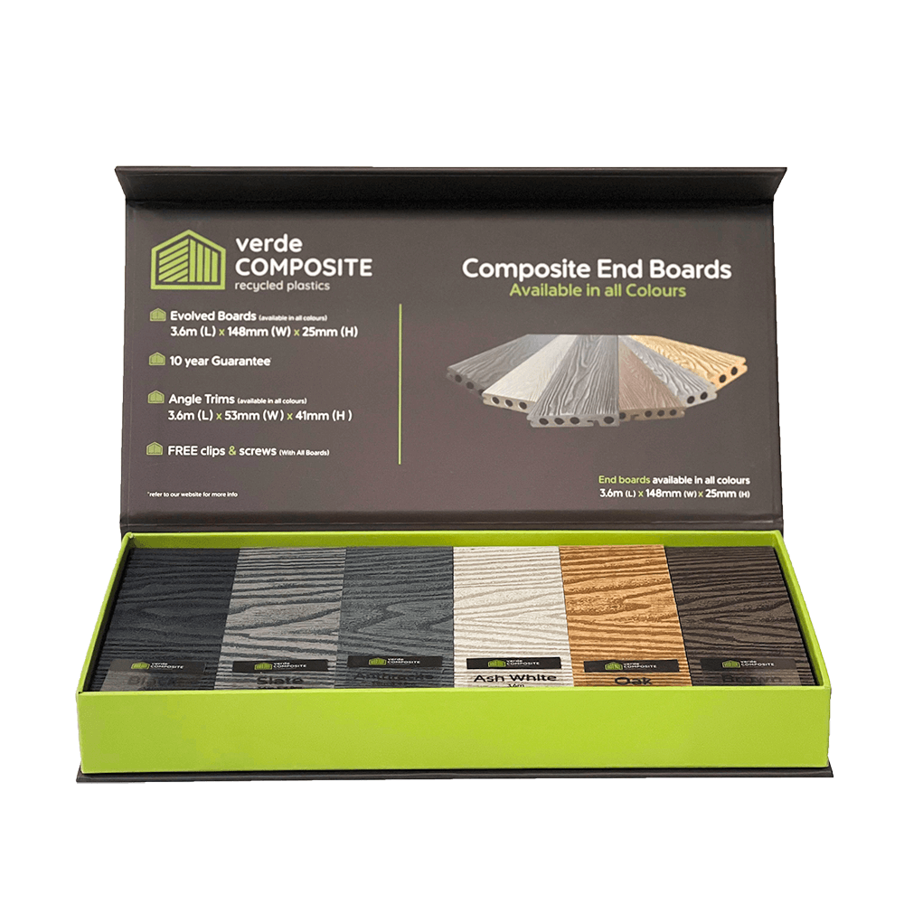 Evolved Composite Decking Sample Pack – 6 Colours Presentation Set image